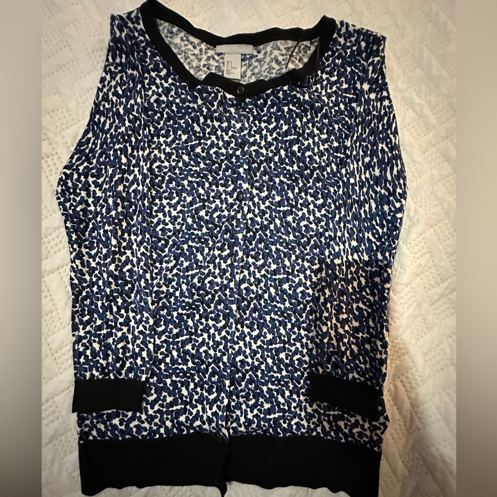 Blue cardigan